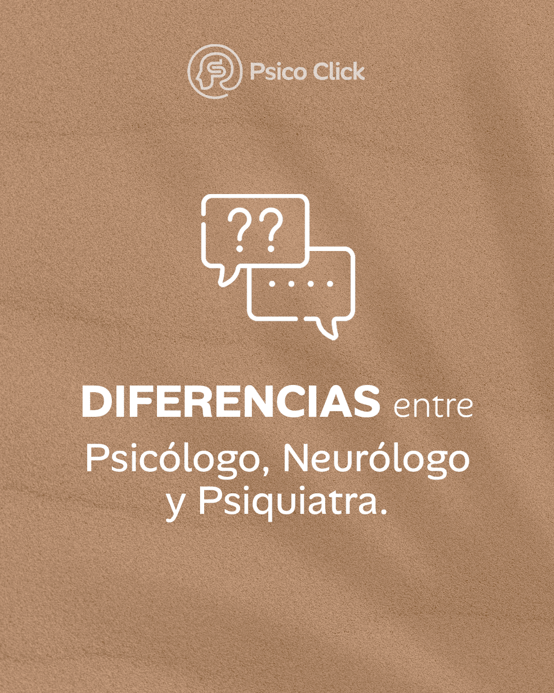 Diferencias entre psicólogo, neurólogo y psiquiatra.